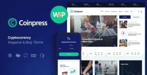 Coinpress   ICO Cryptocurrency Magazine & Blog WordPress Theme