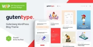 Gutentype 100% Gutenberg WordPress Theme for Modern Blog