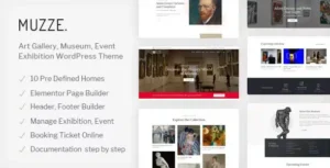 Muzze – Museum Art Gallery Exhibition WordPress Theme