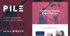 PILE – An Uncoventional WordPress Portfolio Theme