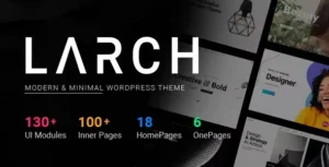 Larch – Responsive Minimal Multipurpose WordPress Theme