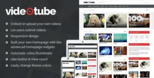 VideoTube – Responsive Video WordPress Theme