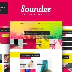 Sounder Online Internet Radio Station WordPress Theme