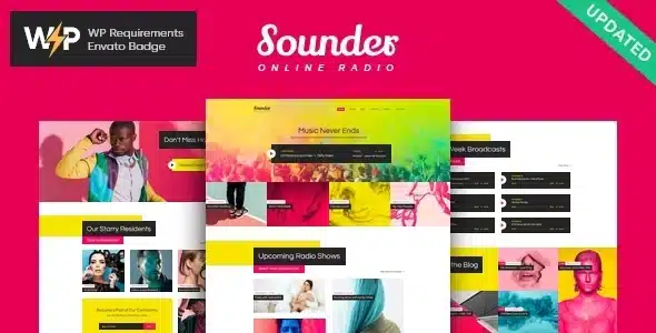 Sounder Online Internet Radio Station WordPress Theme