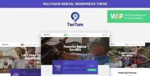 TanTum   Car, Scooter, Boat & Bike Rental Services WordPress Theme