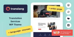 Translang   Translation Services & Language Courses WordPress Theme