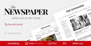 The Newspaper – Magazine Editorial WordPress Theme