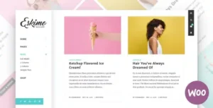 Eskimo – Minimal Personal WordPress Blog & Shop Theme