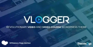 Vlogger  Professional Video & Tutorials WordPress Theme