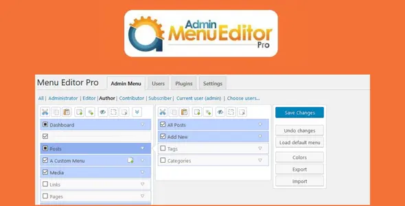 Admin Menu Editor Pro