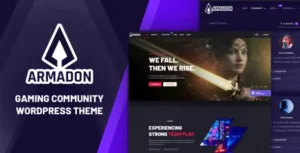 Armadon Gaming Community WordPress Theme