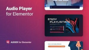 Audier Audio Player with Controls Builder for Elementor