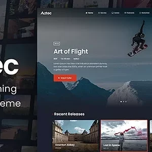 Aztec Video Streaming & Membership Theme