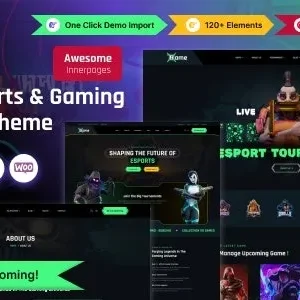 Bame eSports and Gaming WordPress Theme