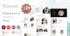 Bissful Wedding & Event WordPress Theme