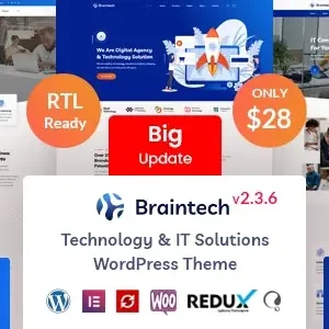 Braintech Technology & IT Solutions WordPress Theme