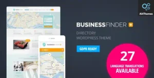 Business Finder  Directory Listing WordPress Theme