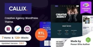 Callix Creative Agency WordPress Theme