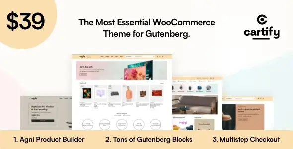 Cartify WooCommerce Gutenberg WordPress Theme