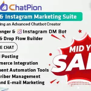 ChatPion AI Chatbot for Facebook, Instagram, eCommerce, SMSEmail & Social Media Marketing