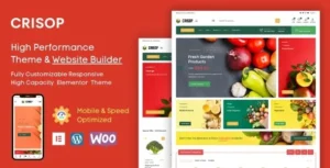 Crisop Elementor Grocery Store & Food WooCommerce Theme