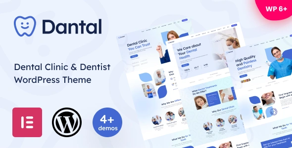 Dantal Dental Clinic & Dentist WordPress Theme