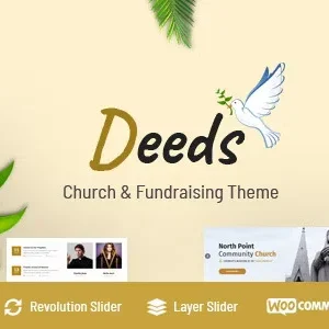 Deeds Best Responsive Nonprofit Church WordPress Theme