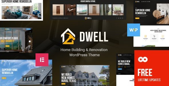 Dwell Home Building & Renovation WordPress Theme