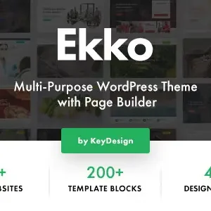 Ekko Multi-Purpose WordPress Theme with Page Builder