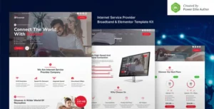 Evernet Broadband & Internet Service Provider Elementor Template Kit