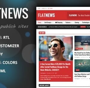 FlatNews Responsive Magazine WordPress Theme