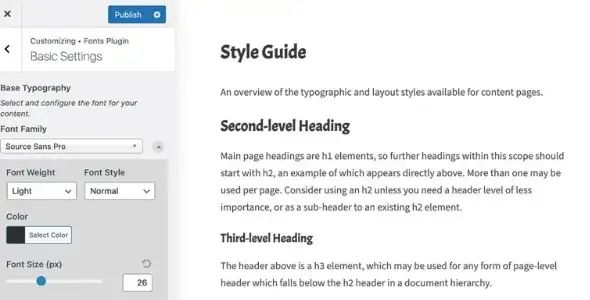 Fonts Plugin Pro – Google Fonts for WordPress