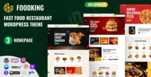 Foodking Fast Food Restaurant WordPress Theme