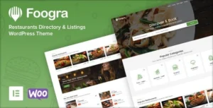 Foogra Restaurants Directory & Listings WordPress Theme