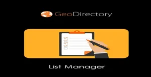 GeoDirectory List Manager