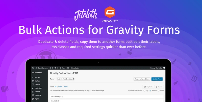 Gravity Forms Bulk Actions Pro – Jetsloth