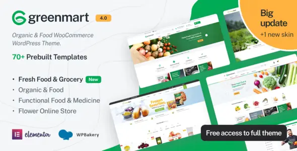 GreenMart Organic & Food WooCommerce WordPress Theme