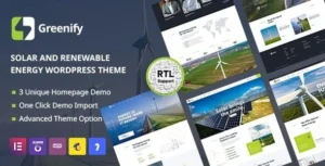 Greenify Solar & Renewable Energy WordPress Theme