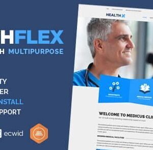 HEALTHFLEX Doctor Medical Clinic & Health WordPress Theme