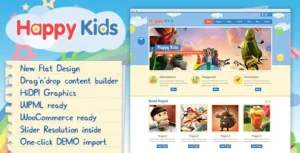 Happy Kids Children WordPress Theme