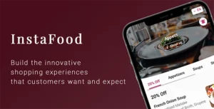 InstaFood QR Menu, food delivery, pickup and dine-in for WordPress