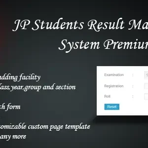 JP Students Result Management System Premium Download