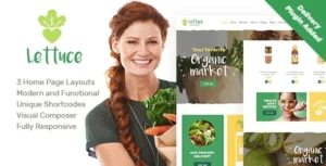 Lettuce Organic Food & Eco Online Store Products WordPress Theme