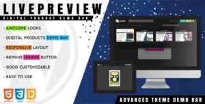 LivePreview Theme Demo Bar for WordPress