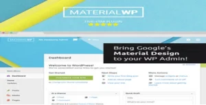 Material WP Material Design Dashboard Theme