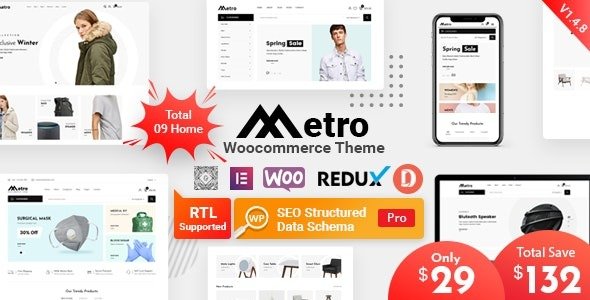 Metro Minimal WooCommerce WordPress Theme