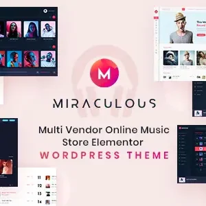 Miraculous Multi Vendor Online Music Store Elementor WordPress Theme