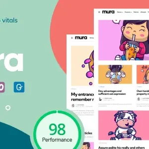 Mura WordPress Theme for Content Creators