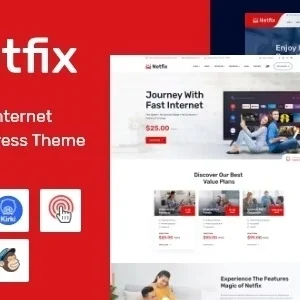 Netfix Broadband & Internet Services WordPress Theme