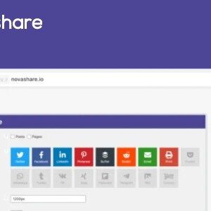 Novashare WordPress Social Sharing Plugin